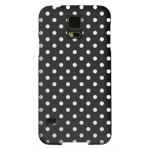Geeks Designer Line (GDL) Samsung Galaxy S5 Matte Hard Back Cover - White Dots on Black Geeks Designer Line (GDL) Samsung Galaxy S5 Matte Hard Back Cover - White Dots on Black