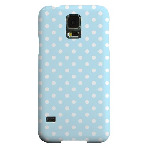 Geeks Designer Line (GDL) Samsung Galaxy S5 Matte Hard Back Cover - White Dots on Sky Blue Geeks Designer Line (GDL) Samsung Galaxy S5 Matte Hard Back Cover - White Dots on Sky Blue