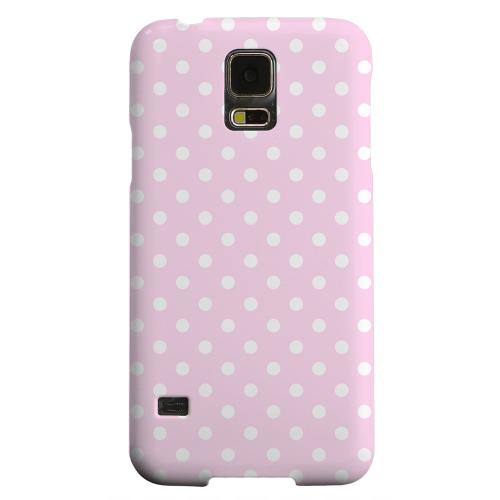 Geeks Designer Line (GDL) Samsung Galaxy S5 Matte Hard Back Cover - White Dots on Baby Pink Geeks Designer Line (GDL) Samsung Galaxy S5 Matte Hard Back Cover - White Dots on Baby Pink