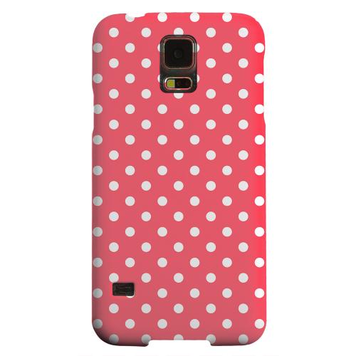 Geeks Designer Line (GDL) Samsung Galaxy S5 Matte Hard Back Cover - White Dots on Red Geeks Designer Line (GDL) Samsung Galaxy S5 Matte Hard Back Cover - White Dots on Red