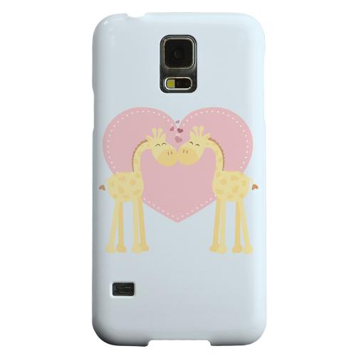Geeks Designer Line (GDL) Samsung Galaxy S5 Matte Hard Back Cover - Giraffe Love on Baby Blue Geeks Designer Line (GDL) Samsung Galaxy S5 Matte Hard Back Cover - Giraffe Love on Baby Blue