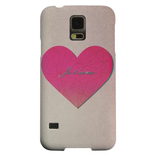 Geeks Designer Line (GDL) Samsung Galaxy S5 Matte Hard Back Cover - Je t'aime Geeks Designer Line (GDL) Samsung Galaxy S5 Matte Hard Back Cover - Je t'aime