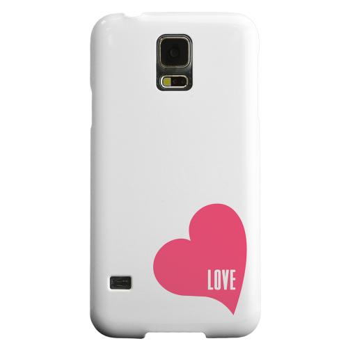 Geeks Designer Line (GDL) Samsung Galaxy S5 Matte Hard Back Cover - Love Heart