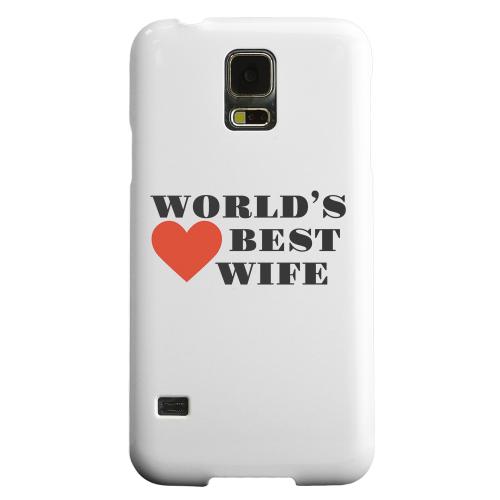 Geeks Designer Line (GDL) Samsung Galaxy S5 Matte Hard Back Cover - World's Best Wife Geeks Designer Line (GDL) Samsung Galaxy S5 Matte Hard Back Cover - World's Best Wife