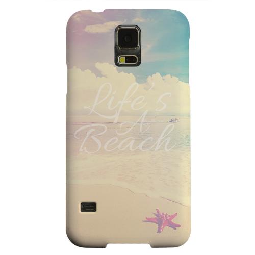 Geeks Designer Line (GDL) Samsung Galaxy S5 Matte Hard Back Cover - Life's A Beach