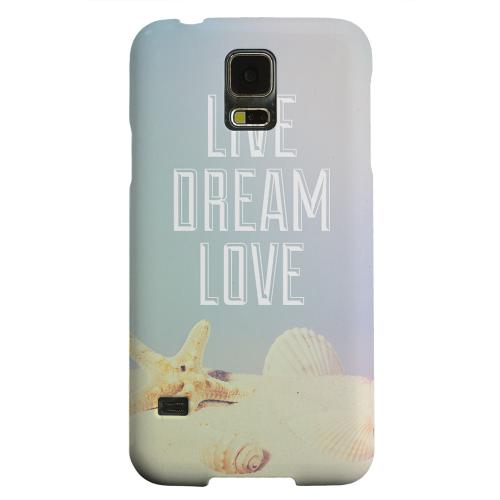 Geeks Designer Line (GDL) Samsung Galaxy S5 Matte Hard Back Cover - Live Dream Love Geeks Designer Line (GDL) Samsung Galaxy S5 Matte Hard Back Cover - Live Dream Love