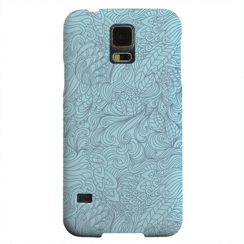 Geeks Designer Line (GDL) Samsung Galaxy S5 Matte Hard Back Cover - Blue Doodle Lines Geeks Designer Line (GDL) Samsung Galaxy S5 Matte Hard Back Cover - Blue Doodle Lines