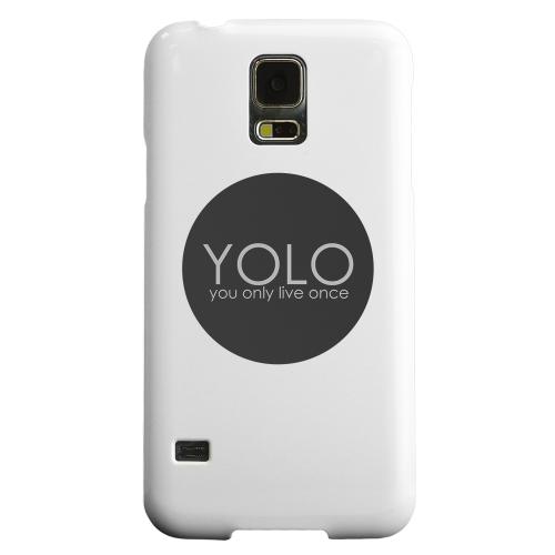 Geeks Designer Line (GDL) Samsung Galaxy S5 Matte Hard Back Cover - YOLO Circle