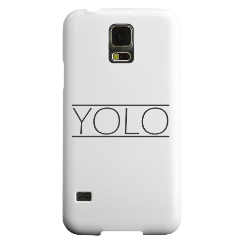 Geeks Designer Line (GDL) Samsung Galaxy S5 Matte Hard Back Cover - Modern YOLO