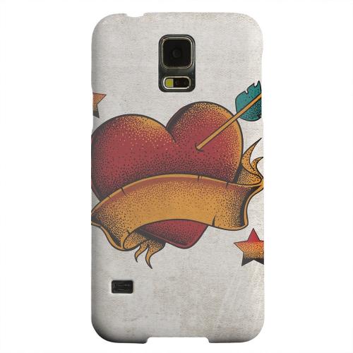 Geeks Designer Line (GDL) Samsung Galaxy S5 Matte Hard Back Cover - Arrow In The Heart