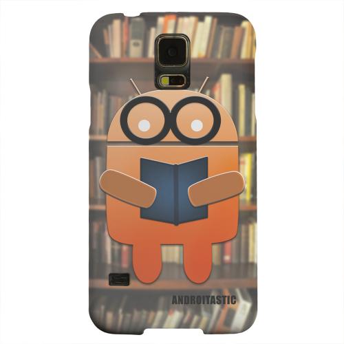 Geeks Designer Line (GDL) Samsung Galaxy S5 Matte Hard Back Cover - Studious Orange Robot