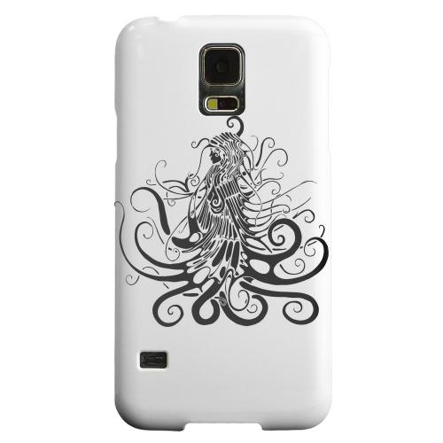 Geeks Designer Line (GDL) Samsung Galaxy S5 Matte Hard Back Cover - Black Medua on White Geeks Designer Line (GDL) Samsung Galaxy S5 Matte Hard Back Cover - Black Medua on White