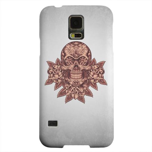 Geeks Designer Line (GDL) Samsung Galaxy S5 Matte Hard Back Cover - Skull Roses Red Grunge Geeks Designer Line (GDL) Samsung Galaxy S5 Matte Hard Back Cover - Skull Roses Red Grunge