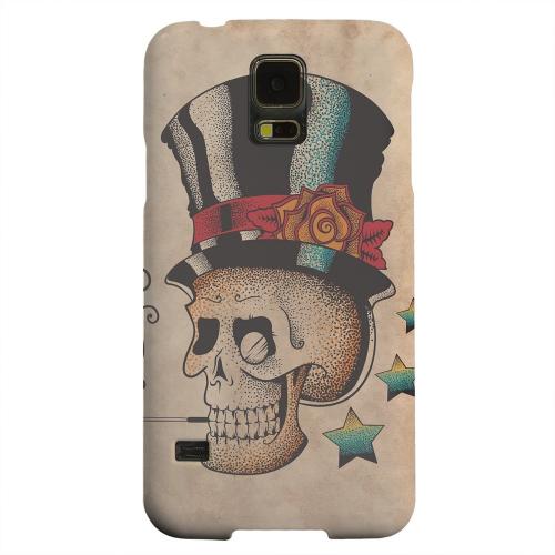 Geeks Designer Line (GDL) Samsung Galaxy S5 Matte Hard Back Cover - Smoking Skull