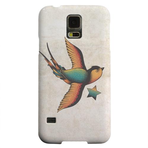 Geeks Designer Line (GDL) Samsung Galaxy S5 Matte Hard Back Cover - Swallow Star
