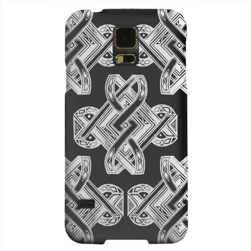 Geeks Designer Line (GDL) Samsung Galaxy S5 Matte Hard Back Cover - Tribal Art on Black Geeks Designer Line (GDL) Samsung Galaxy S5 Matte Hard Back Cover - Tribal Art on Black