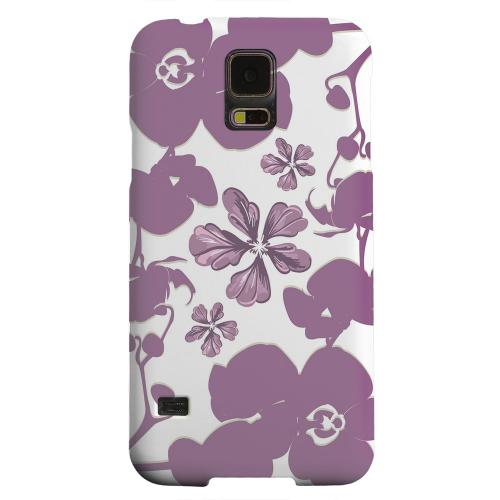 Geeks Designer Line (GDL) Samsung Galaxy S5 Matte Hard Back Cover - Purple Orchids Geeks Designer Line (GDL) Samsung Galaxy S5 Matte Hard Back Cover - Purple Orchids