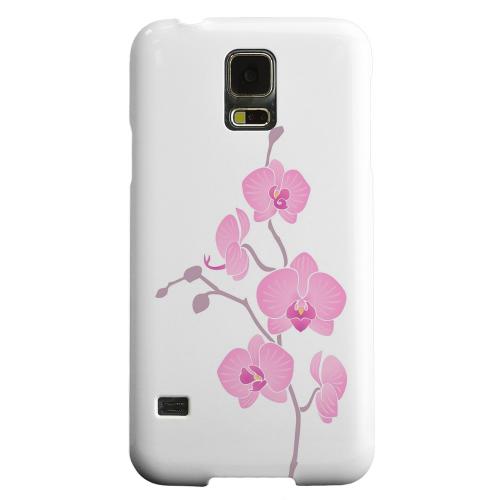 Geeks Designer Line (GDL) Samsung Galaxy S5 Matte Hard Back Cover - Pink Minimal Orchid Art Geeks Designer Line (GDL) Samsung Galaxy S5 Matte Hard Back Cover - Pink Minimal Orchid Art