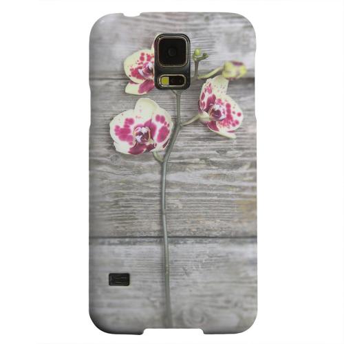 Geeks Designer Line (GDL) Samsung Galaxy S5 Matte Hard Back Cover - Orchid on Wood Geeks Designer Line (GDL) Samsung Galaxy S5 Matte Hard Back Cover - Orchid on Wood