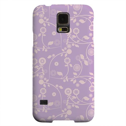 Geeks Designer Line (GDL) Samsung Galaxy S5 Matte Hard Back Cover - Floral 2 African Violet