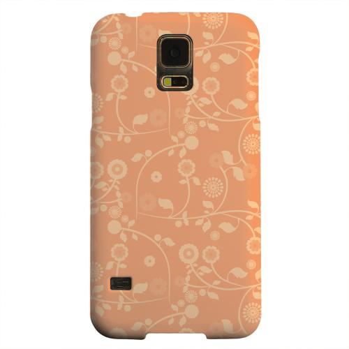 Geeks Designer Line (GDL) Samsung Galaxy S5 Matte Hard Back Cover - Floral 2 Nectarine