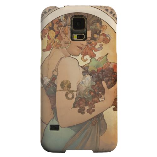 Geeks Designer Line (GDL) Samsung Galaxy S5 Matte Hard Back Cover - Alphonse Mucha Fruit
