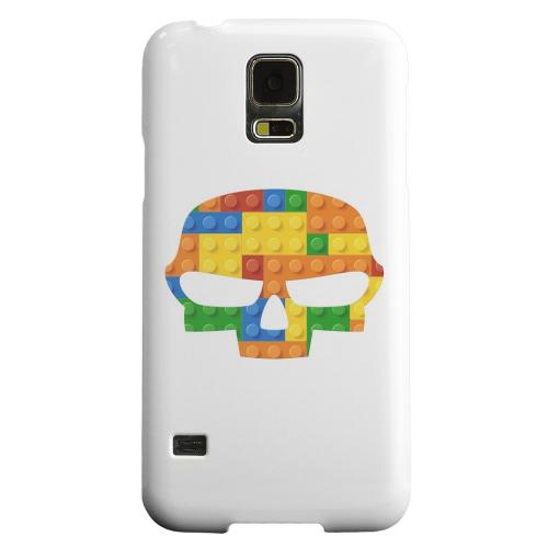 Geeks Designer Line (GDL) Samsung Galaxy S5 Matte Hard Back Cover - Blocks Fatskull