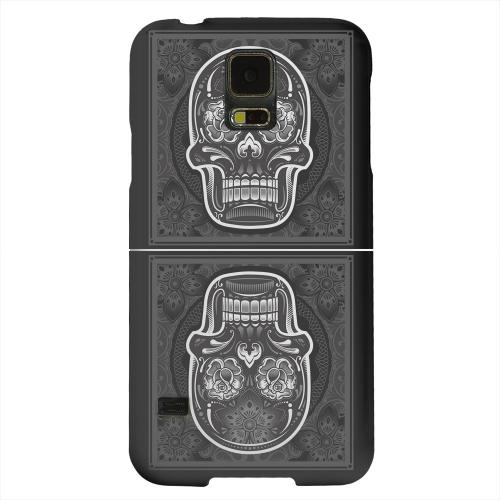 Geeks Designer Line (GDL) Samsung Galaxy S5 Matte Hard Back Cover - Domino Double Skull Geeks Designer Line (GDL) Samsung Galaxy S5 Matte Hard Back Cover - Domino Double Skull