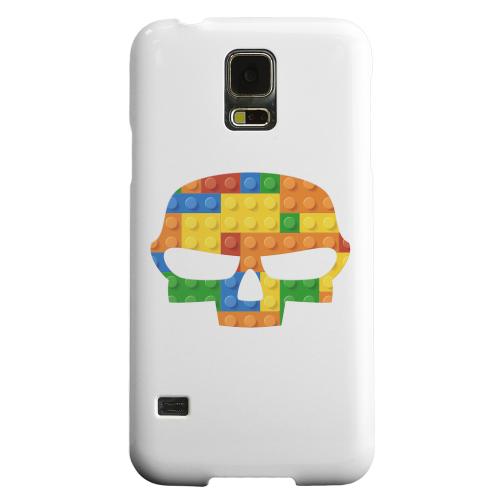 Geeks Designer Line (GDL) Samsung Galaxy S5 Matte Hard Back Cover - Blocks Fatskull