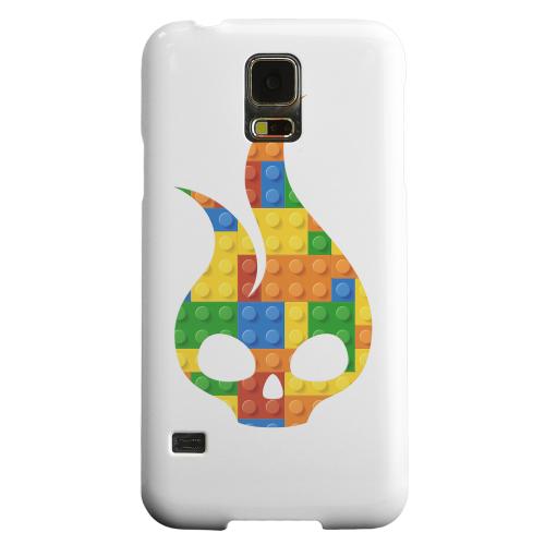 Geeks Designer Line (GDL) Samsung Galaxy S5 Matte Hard Back Cover - Blocks Flameskull Geeks Designer Line (GDL) Samsung Galaxy S5 Matte Hard Back Cover - Blocks Flameskull