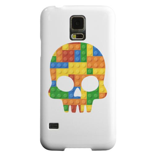 Geeks Designer Line (GDL) Samsung Galaxy S5 Matte Hard Back Cover - Blocks Skull Geeks Designer Line (GDL) Samsung Galaxy S5 Matte Hard Back Cover - Blocks Skull