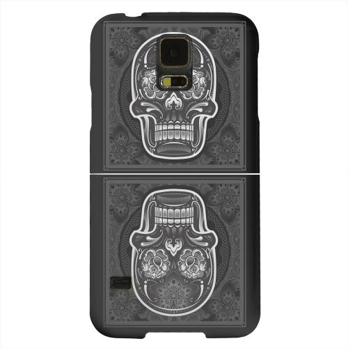 Geeks Designer Line (GDL) Samsung Galaxy S5 Matte Hard Back Cover - Domino Double Skull Geeks Designer Line (GDL) Samsung Galaxy S5 Matte Hard Back Cover - Domino Double Skull