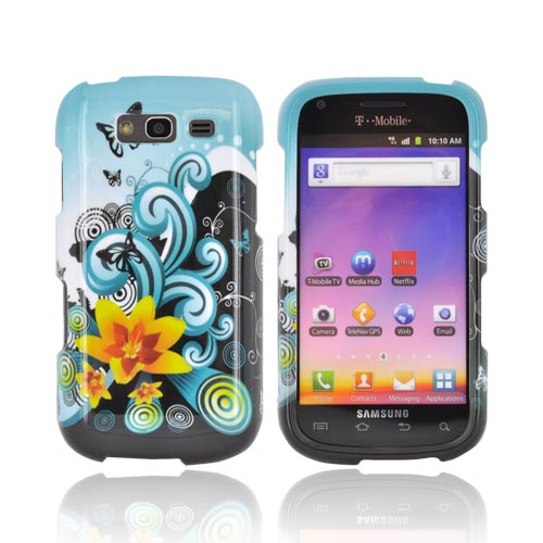 Samsung Galaxy S Blaze 4G Hard Case - Yellow Lily on White