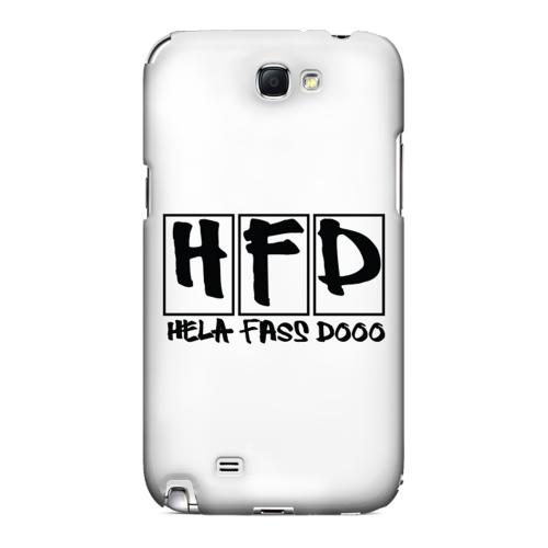 HFD Logo Hard Plastic Case for Samsung Galaxy Note 2