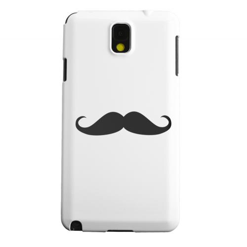Geeks Designer Line (GDL) Samsung Galaxy Note 3 Matte Hard Back Cover - Mustache White Geeks Designer Line (GDL) Samsung Galaxy Note 3 Matte Hard Back Cover - Mustache White