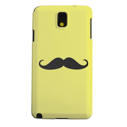 Geeks Designer Line (GDL) Samsung Galaxy Note 3 Matte Hard Back Cover - Mustache Yellow Geeks Designer Line (GDL) Samsung Galaxy Note 3 Matte Hard Back Cover - Mustache Yellow