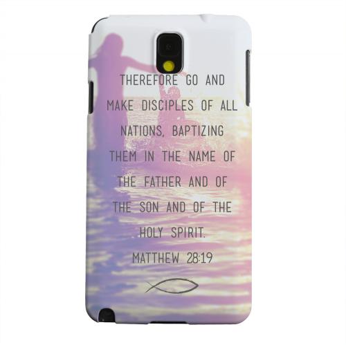 Geeks Designer Line (GDL) Samsung Galaxy Note 3 Matte Hard Back Cover - Matthew 28:19 Geeks Designer Line (GDL) Samsung Galaxy Note 3 Matte Hard Back Cover - Matthew 28:19