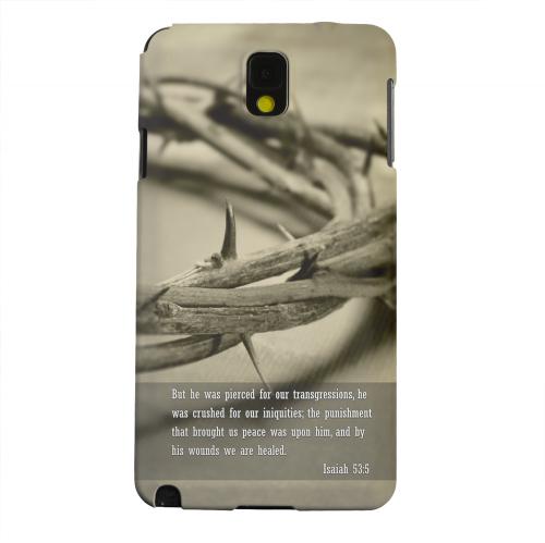 Geeks Designer Line (GDL) Samsung Galaxy Note 3 Matte Hard Back Cover - Isaiah 53:5 Geeks Designer Line (GDL) Samsung Galaxy Note 3 Matte Hard Back Cover - Isaiah 53:5