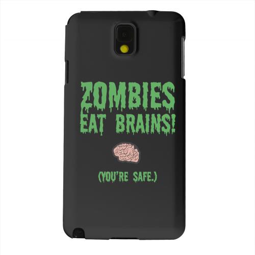 Geeks Designer Line (GDL) Samsung Galaxy Note 3 Matte Hard Back Cover - Zombies Eat Brains