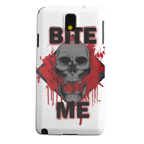 Geeks Designer Line (GDL) Samsung Galaxy Note 3 Matte Hard Back Cover - Bite Me on White Geeks Designer Line (GDL) Samsung Galaxy Note 3 Matte Hard Back Cover - Bite Me on White