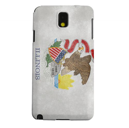 Geeks Designer Line (GDL) Samsung Galaxy Note 3 Matte Hard Back Cover - Grunge Illinois Geeks Designer Line (GDL) Samsung Galaxy Note 3 Matte Hard Back Cover - Grunge Illinois
