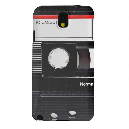 Geeks Designer Line (GDL) Samsung Galaxy Note 3 Matte Hard Back Cover - Black Cassette Close Up Geeks Designer Line (GDL) Samsung Galaxy Note 3 Matte Hard Back Cover - Black Cassette Close Up