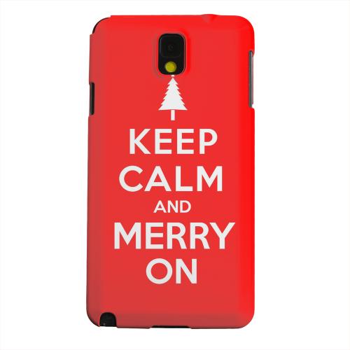 Geeks Designer Line (GDL) Samsung Galaxy Note 3 Matte Hard Back Cover - Red Merry On