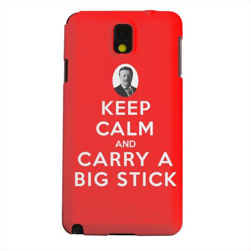 Geeks Designer Line (GDL) Samsung Galaxy Note 3 Matte Hard Back Cover - Red Carry A Big Stick Geeks Designer Line (GDL) Samsung Galaxy Note 3 Matte Hard Back Cover - Red Carry A Big Stick