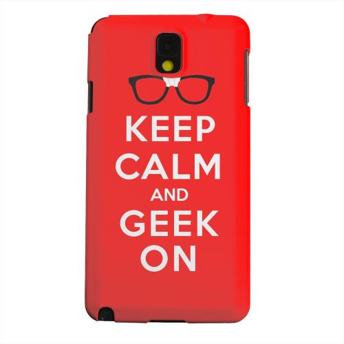 Geeks Designer Line (GDL) Samsung Galaxy Note 3 Matte Hard Back Cover - Red Geek On Geeks Designer Line (GDL) Samsung Galaxy Note 3 Matte Hard Back Cover - Red Geek On