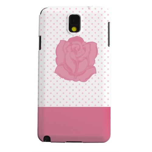 Geeks Designer Line (GDL) Samsung Galaxy Note 3 Matte Hard Back Cover - Pink Rose on White Geeks Designer Line (GDL) Samsung Galaxy Note 3 Matte Hard Back Cover - Pink Rose on White