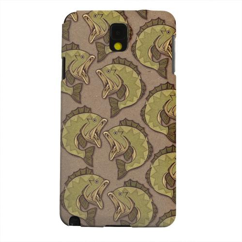 Geeks Designer Line (GDL) Samsung Galaxy Note 3 Matte Hard Back Cover - Large Mouth Bass Design