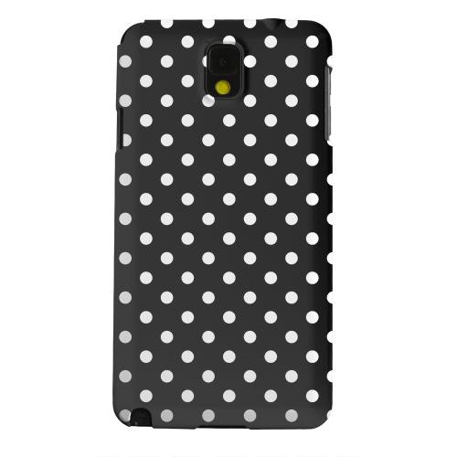 Geeks Designer Line (GDL) Samsung Galaxy Note 3 Matte Hard Back Cover - White Dots on Black Geeks Designer Line (GDL) Samsung Galaxy Note 3 Matte Hard Back Cover - White Dots on Black