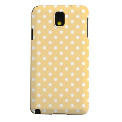 Geeks Designer Line (GDL) Samsung Galaxy Note 3 Matte Hard Back Cover - White Dots on Orange