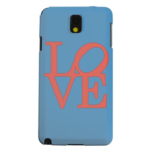 Geeks Designer Line (GDL) Samsung Galaxy Note 3 Matte Hard Back Cover - Red Love on Blue Geeks Designer Line (GDL) Samsung Galaxy Note 3 Matte Hard Back Cover - Red Love on Blue